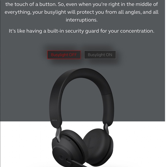 Jabra Evolve2 40 noise cancellation premium quality headphones brand new - Picture 3 of 5